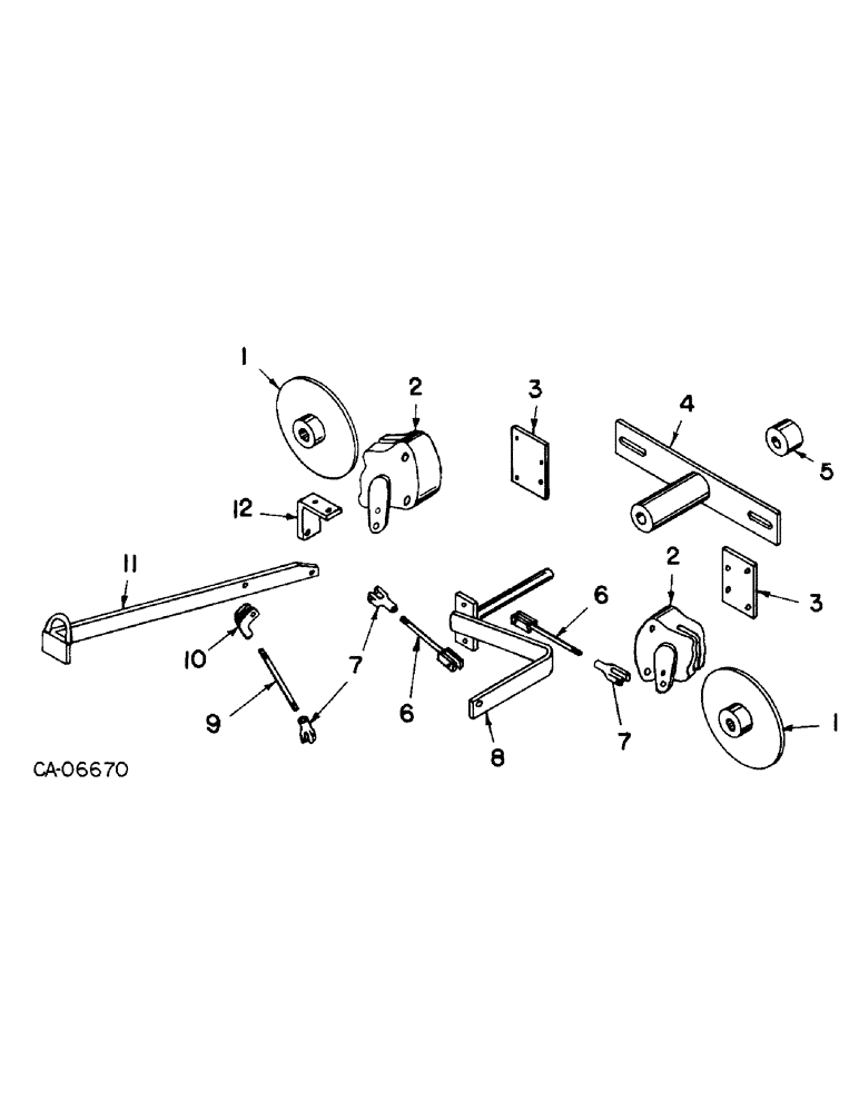 Схема запчастей Case 4125 - (04-1) - BRAKES, PARK BRAKE, LOADER (5.1) - BRAKES