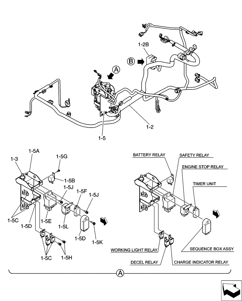 Схема запчастей Case CX31B - (01-096[02]) - ELEC ASSY, UPP, ANGLE DOZER (55) - ELECTRICAL SYSTEMS