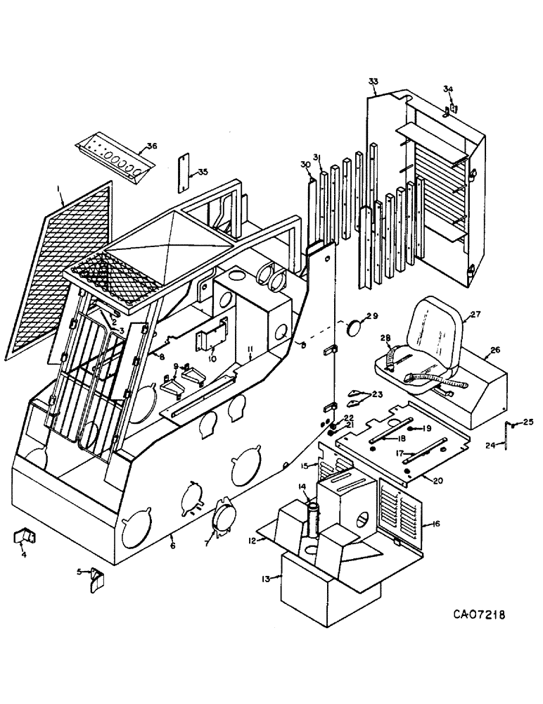 Схема запчастей Case 4155 - (13-01) - SUPERSTRUCTURE, SUPERSTRUCTURE (05) - SUPERSTRUCTURE