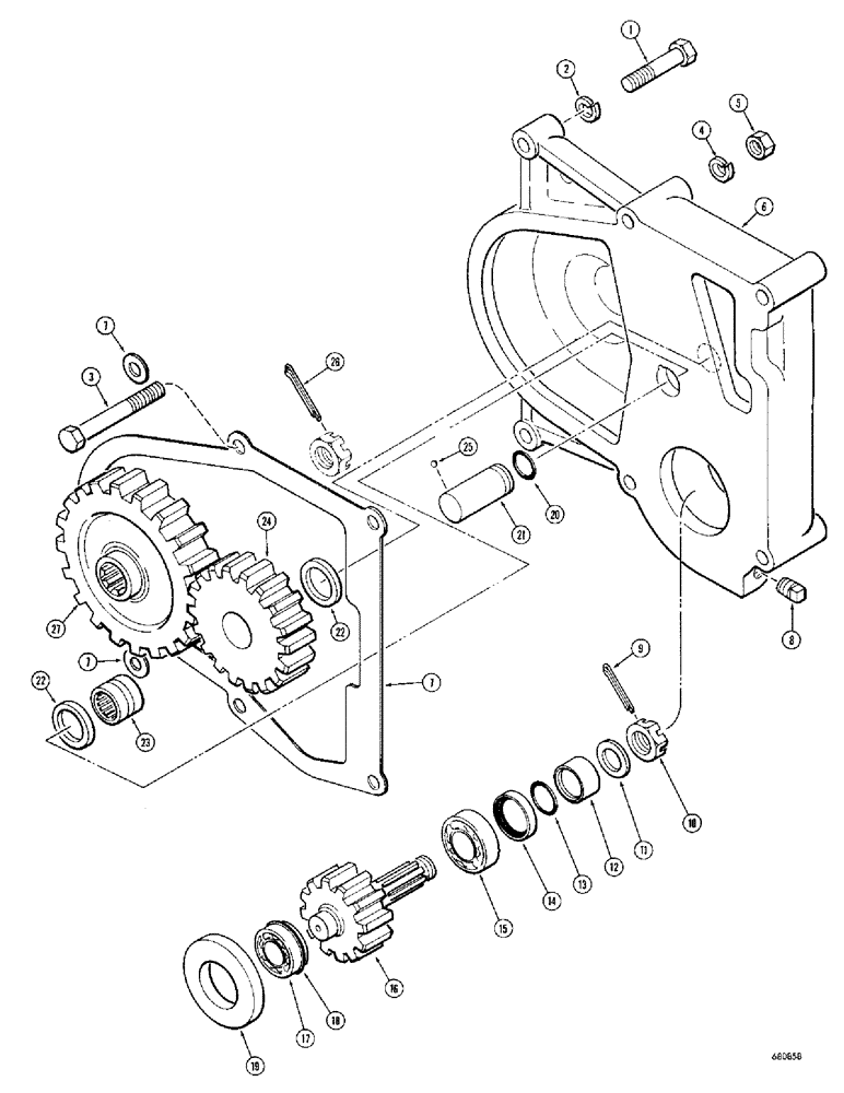 Схема запчастей Case 300C - (206) - GEARMATIC WINCH, WINCH ADAPTER PARTS, SYNCHROMESH MODELS ONLY (88) - ACCESSORIES