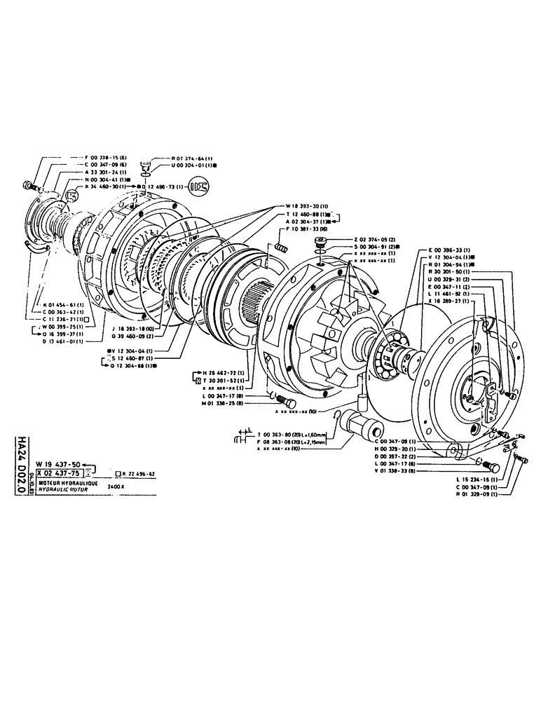 Схема запчастей Case 160CK - (144) - HYDRAULIC MOTOR (07) - HYDRAULIC SYSTEM