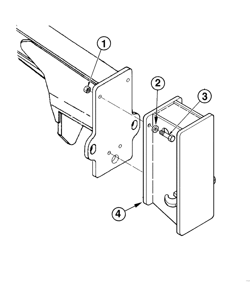 Схема запчастей Case 865 DHP - (9-038) - PUSH PLATE (09) - CHASSIS