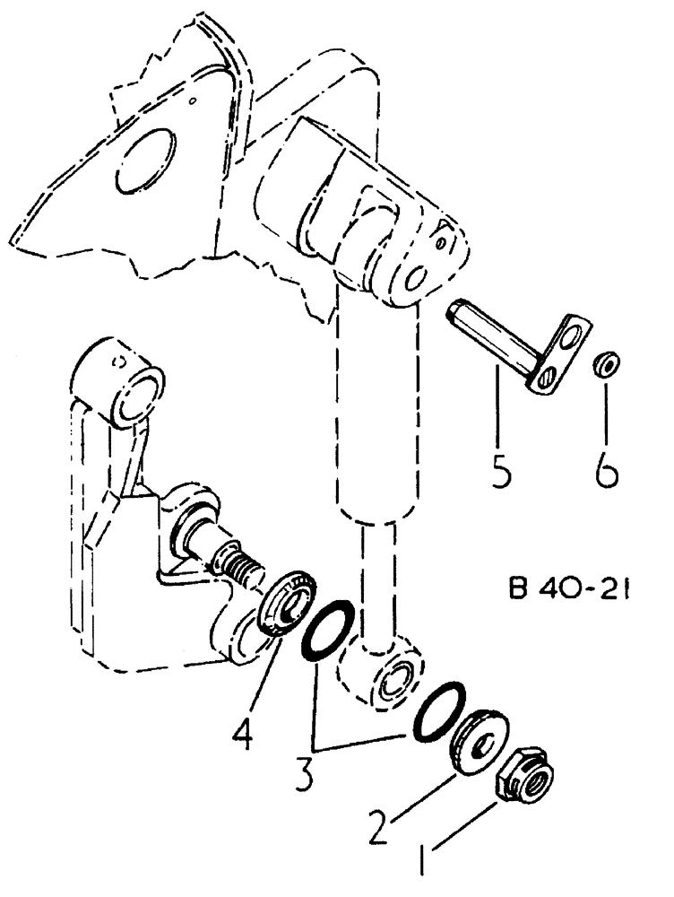 Схема запчастей Case 500 - (10-012) - BREAKOUT CYLINDER SPACERS AND No Description