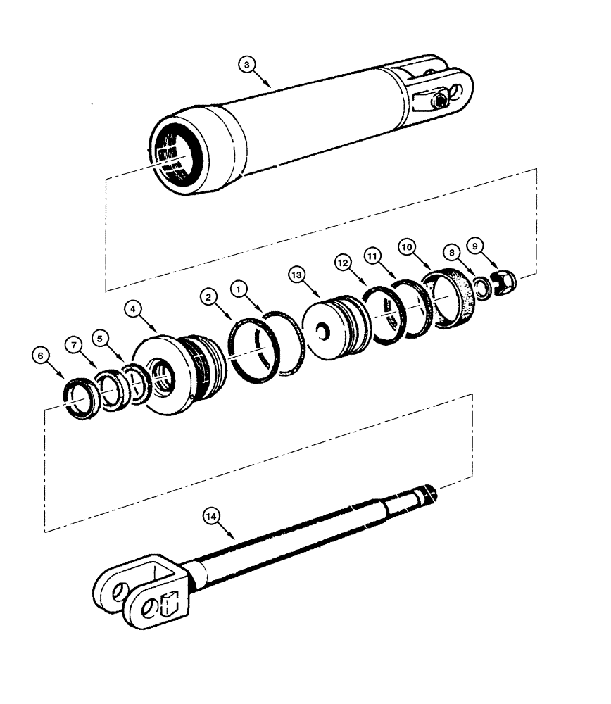 Схема запчастей Case 865 - (08.63[00]) - CYLINDER - SCARIFIER (08) - HYDRAULICS