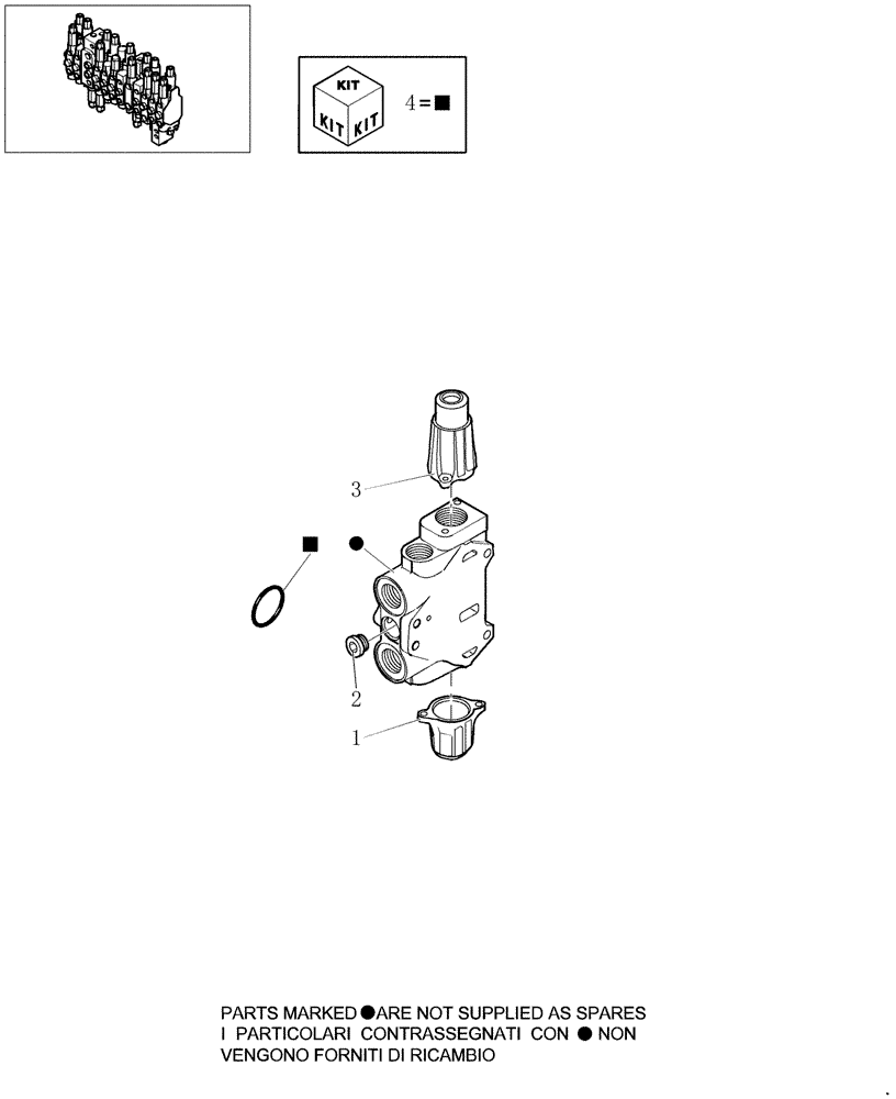 Схема запчастей Case CX31B - (1.050A[07]) - HYDRAULIC CONTROL VALVE - COMPONENTS (TRAVEL R/H) (35) - HYDRAULIC SYSTEMS