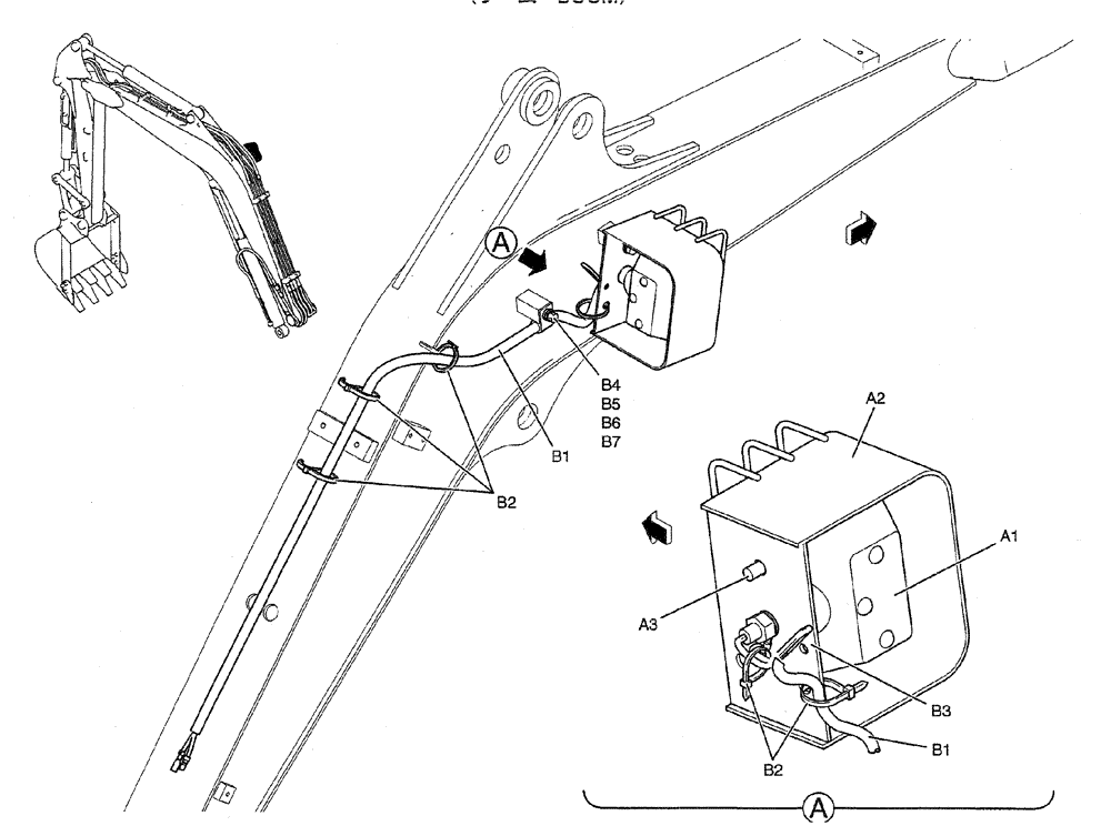 Схема запчастей Case CX27B PV13 - (03-006) - LIGHT INSTAL (BOOM) Attachments