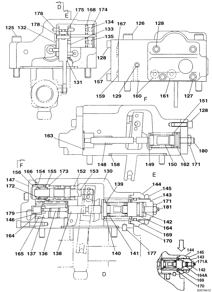 Схема запчастей Case CX210LR - (08-34) - PUMP ASSY, HYDRAULIC - REGULATOR (Aug 12 2010 11:54AM) (08) - HYDRAULICS