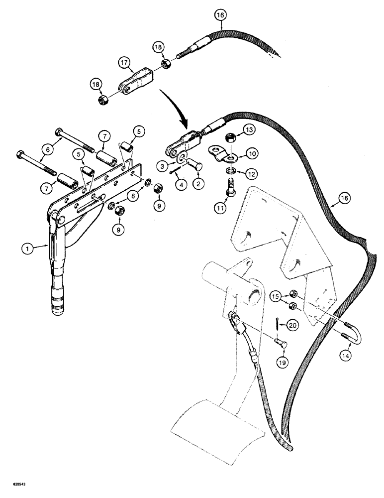 Схема запчастей Case W4 - (116) - PARKING BRAKE (07) - BRAKES