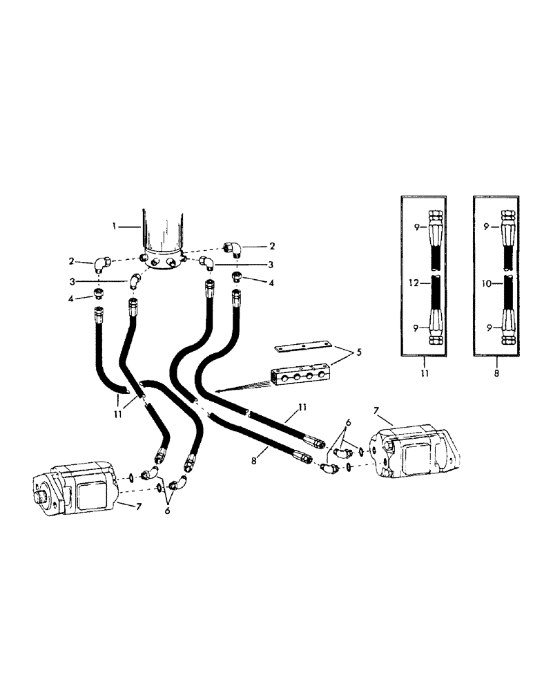 Схема запчастей Case 35YC - (G17) - SWIVEL TO TRACK DRIVE MOTORS AND RETURN (07) - HYDRAULIC SYSTEM