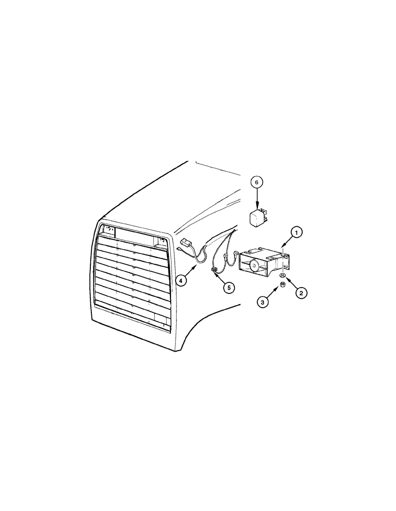 Схема запчастей Case 845 - (04-32[01]) - ELECTRIC SYSTEM - BACK-UP ALARM (04) - ELECTRICAL SYSTEMS