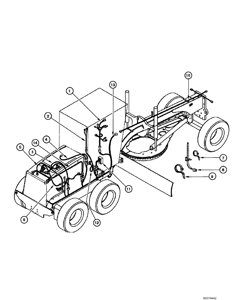 Схема запчастей Case 845 DHP - (04.04[00]) - ELECTRICAL SYSTEM - MAIN (04) - ELECTRICAL SYSTEMS