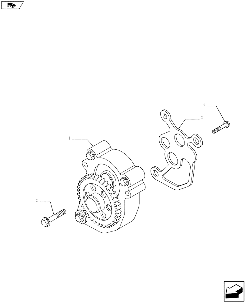 Схема запчастей Case F3DFA613B E004 - (10.304.01[01]) - PUMP, ENGINE OIL & RELATED PARTS (504052983) (10) - ENGINE