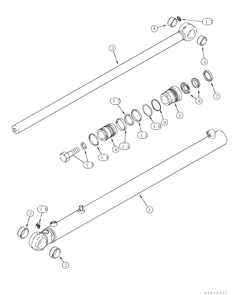 Схема запчастей Case 435 - (08-11) - CYLINDER - LOADER LIFT (08) - HYDRAULICS