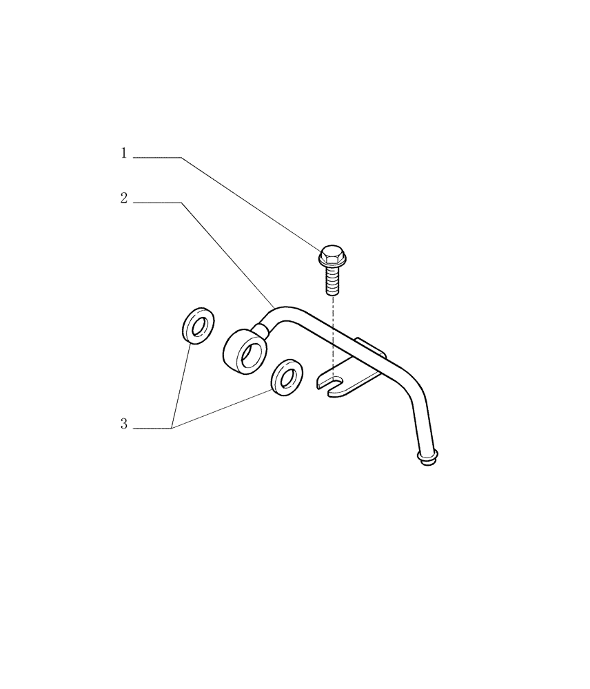 Схема запчастей Case 1850K - (0.203[02]) - PIPING - FUEL (01) - ENGINE