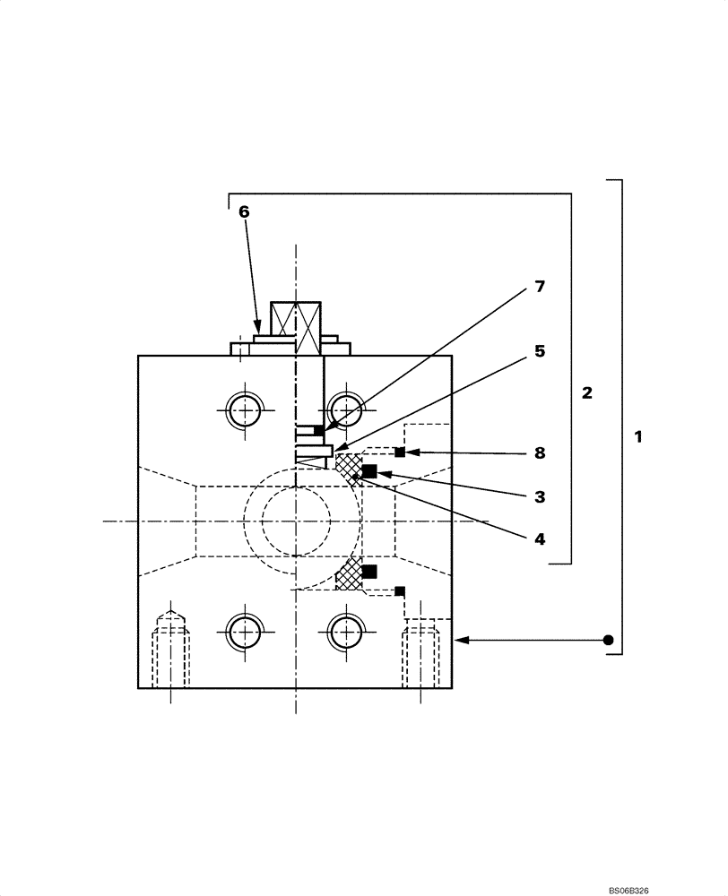 Схема запчастей Case CX460 - (08-89A[01]) - 3-WAY VALVE (08) - HYDRAULICS