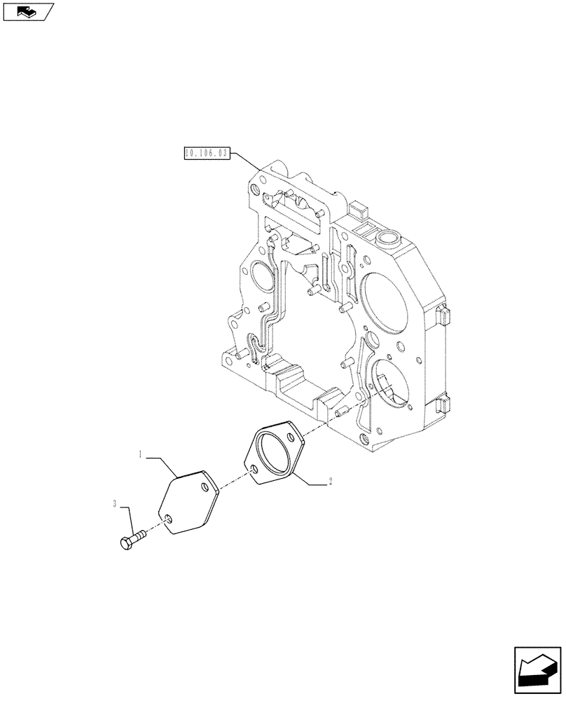 Схема запчастей Case F4HFE613Z A005 - (10.114.02) - POWER TAKE OFF (504035155) (10) - ENGINE