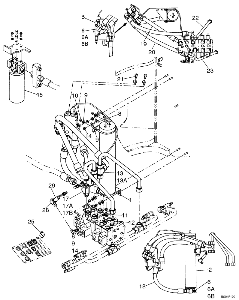 Схема запчастей Case 621D - (08-09A) - HYDRAULICS - RIDE CONTROL - IF USED (08) - HYDRAULICS