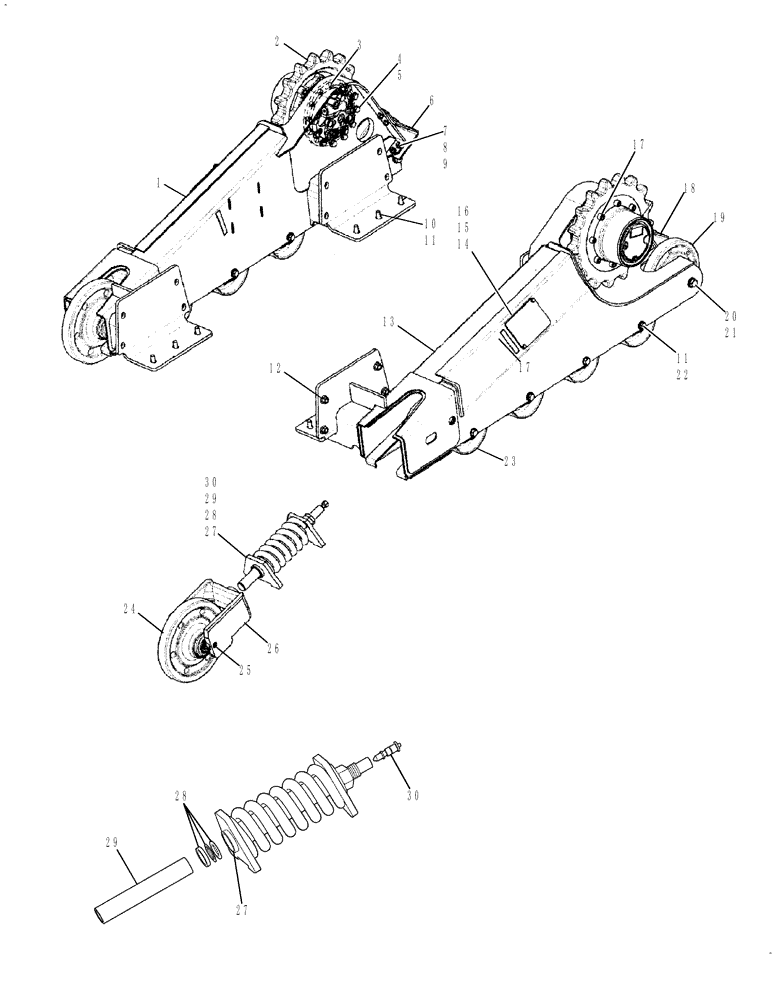 Схема запчастей Case 445CT - (06-58A) - FINAL DRIVE (445CT) BONFIGLIOLI DRIVE MOTORS (06) - POWER TRAIN