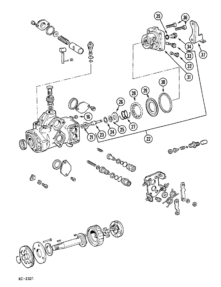 Схема запчастей Case 380B - (3-74) - FUEL INJECTION PUMP, VA, BOSCH VA INJECTION PUMP (CONTD) (03) - FUEL SYSTEM