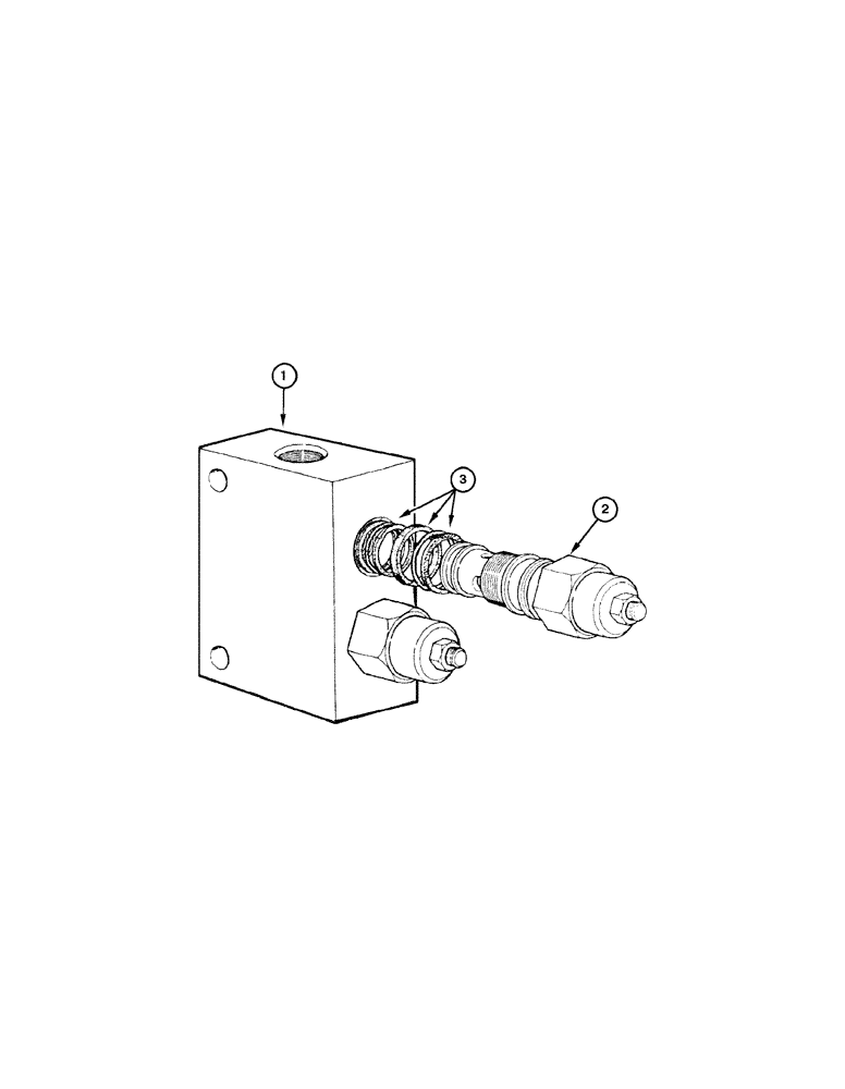 Схема запчастей Case 885 - (08-108[01]) - VALVE RETAINER - ASSEMBLY (08) - HYDRAULICS