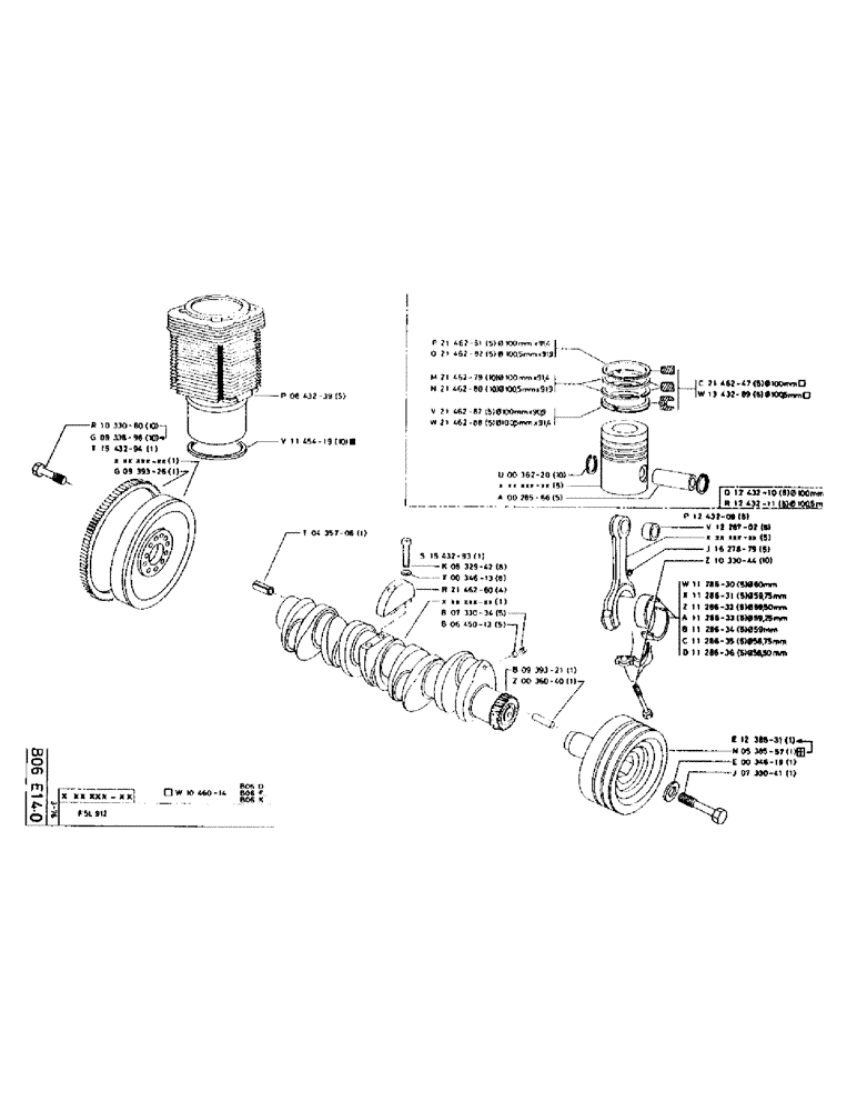 Схема запчастей Case 75P - (032) - LINKAGE - F5L 912 (01) - ENGINE