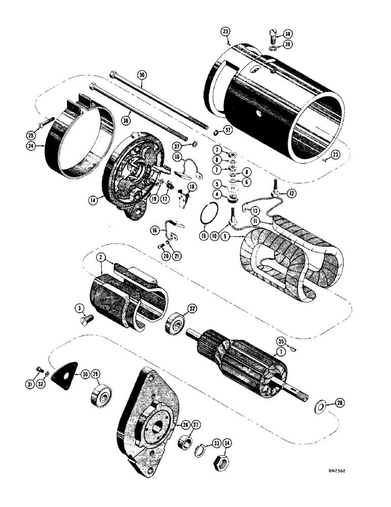 Схема запчастей Case 1000 - (074) - R18000 GENERATOR (06) - ELECTRICAL SYSTEMS