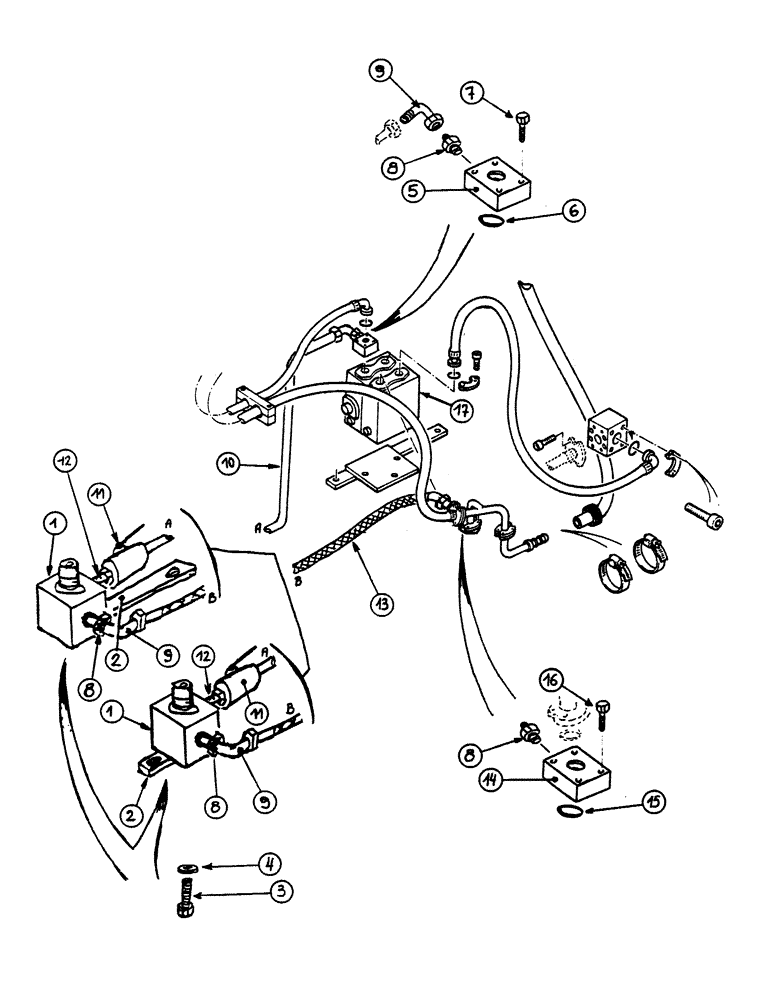 Схема запчастей Case 688 - (08) - SHEARS HYDRAULIC CIRCUIT 