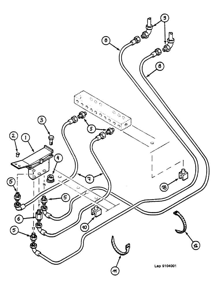 Схема запчастей Case 688 - (06) - SHEARS HYDRAULIC CIRCUIT 