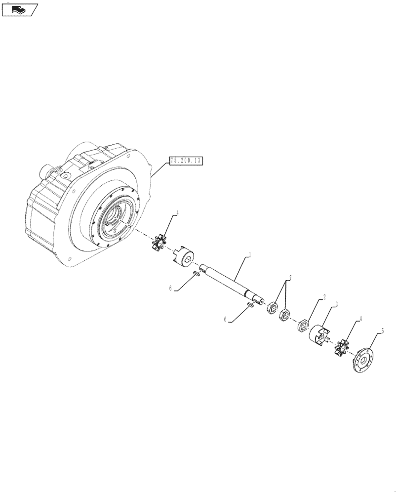 Схема запчастей Case SV212 - (75.200.14) - SHAFT CLUTH ASSY (ACE) (84411386) - BSN NBNTC3001 (75) - SOIL PREPARATION