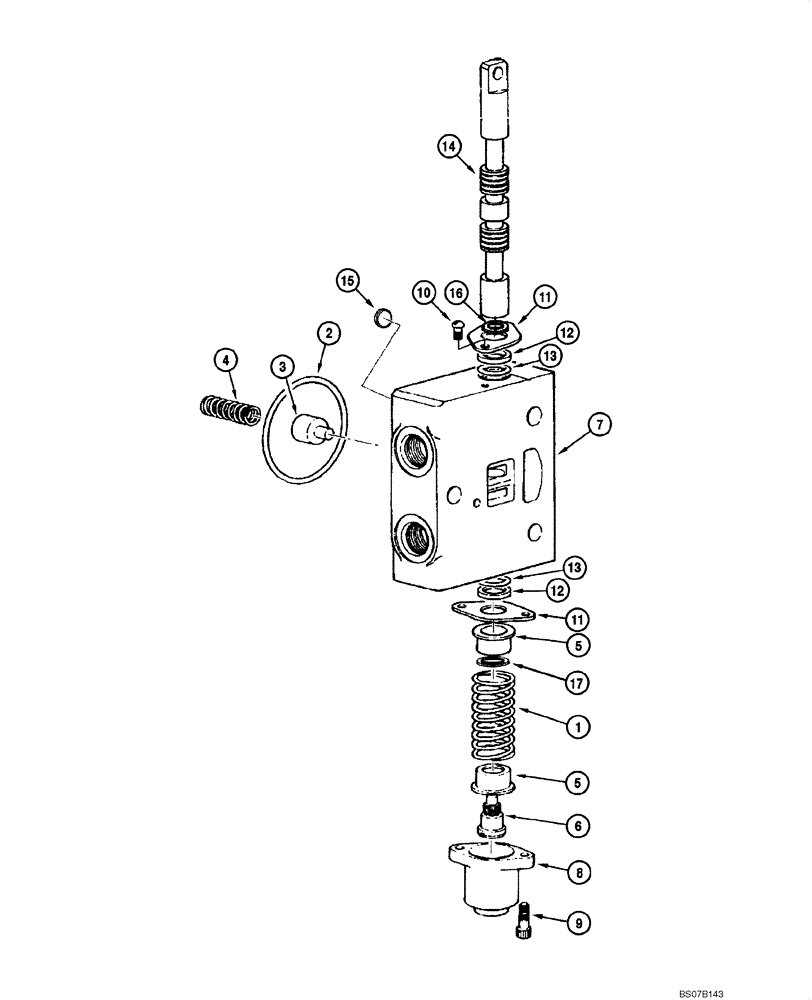 Схема запчастей Case 885 - (08.51[00]) - DISTRIBUTOR - TURN-CIRCLE VALVE (08) - HYDRAULICS