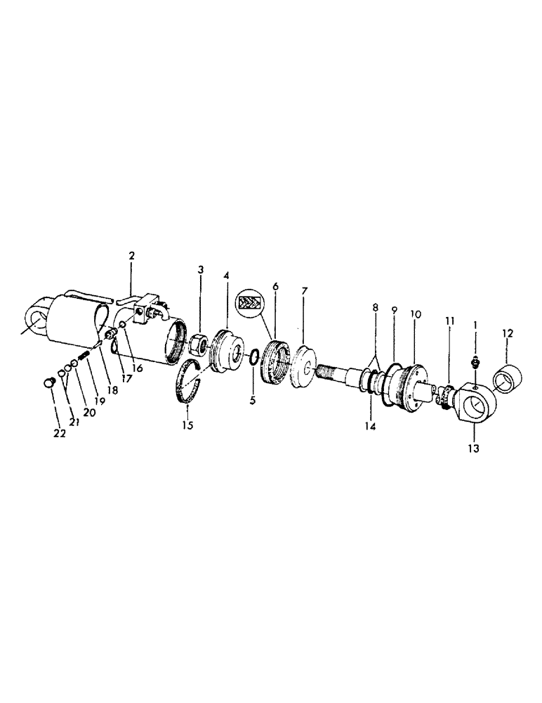 Схема запчастей Case 40EC - (J12) - GRABBER ARM CYLINDER, (3-1/2" ID X 9-3/4" STROKE) (07) - HYDRAULIC SYSTEM