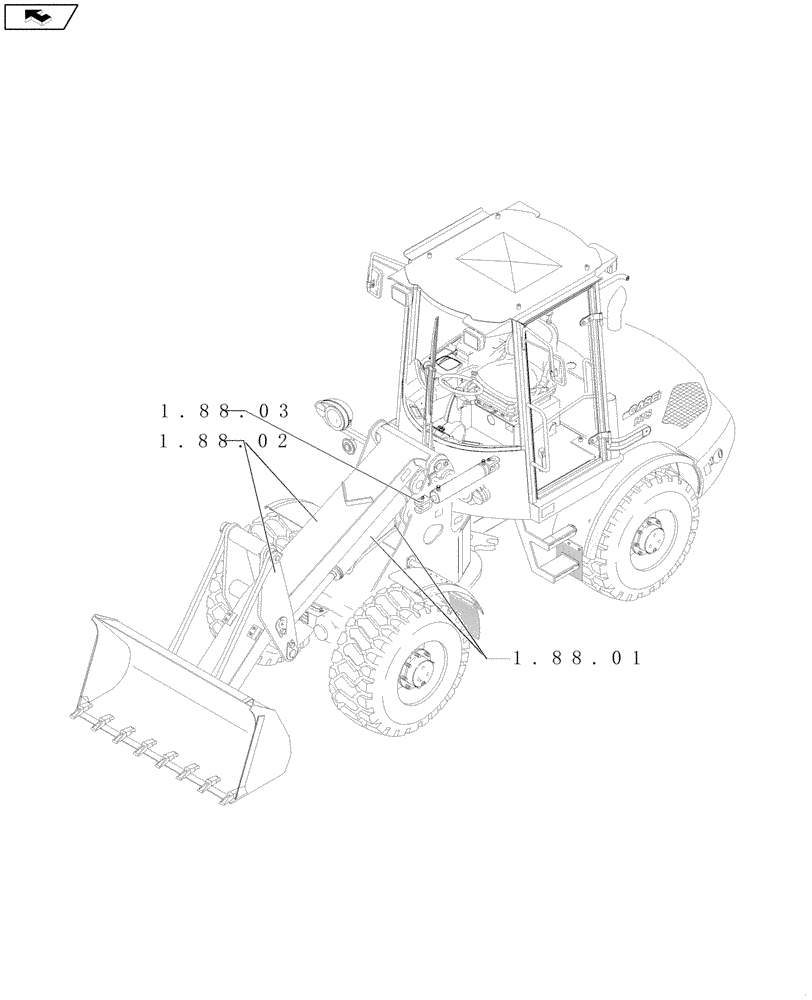 Схема запчастей Case 21E - (SEC. 09) - LOADER (00) - GENERAL