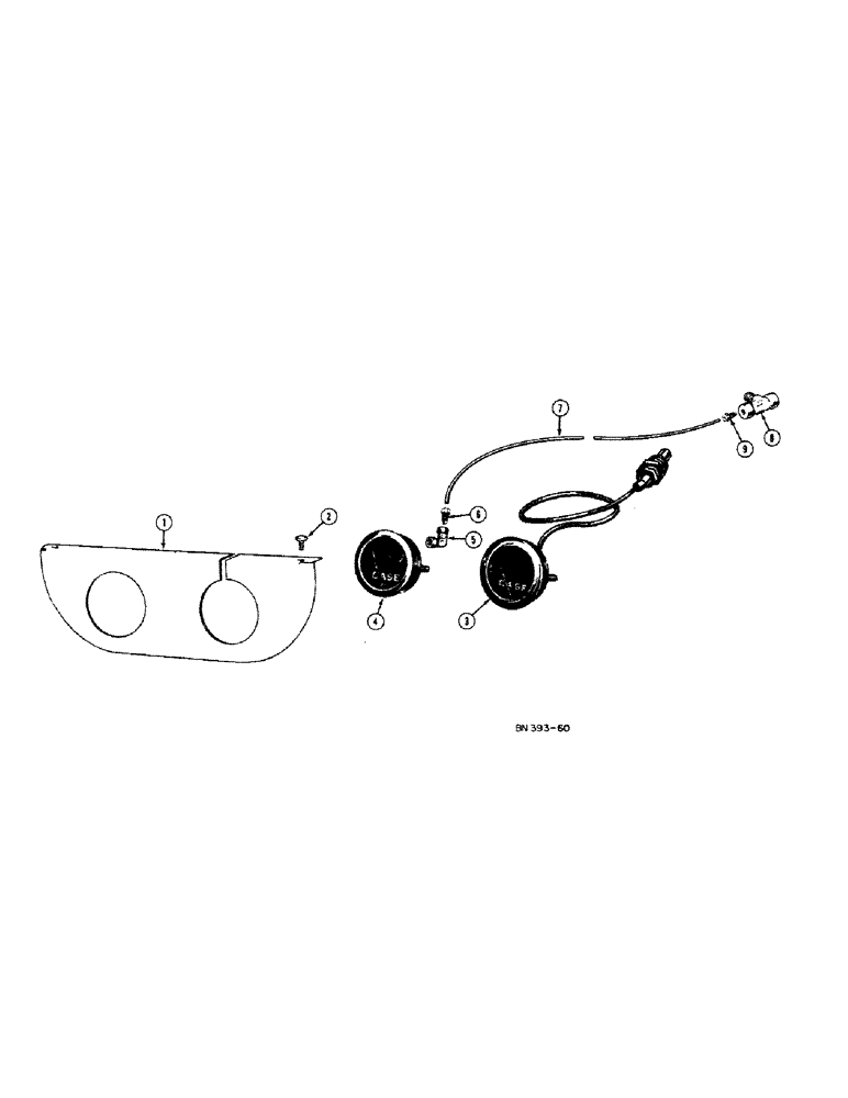 Схема запчастей Case 420B - (078) - TORQUE CONVERTER DRIVE INSTRUMENT PANEL 