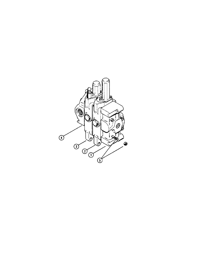 Схема запчастей Case 750 - (252) - D30500 LOADER CONTROL VALVE (2 SPOOL), EARLY PRODUCTION (07) - HYDRAULIC SYSTEM