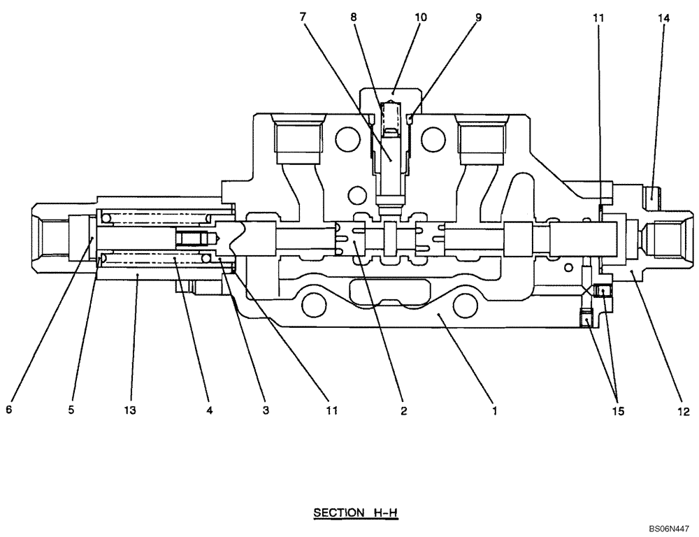 Схема запчастей Case CX17B - (08-009[00]) - VALVE SECTION, CONTROL VALVE - TRAVEL RIGHT (PU30V00025F1) (35) - HYDRAULIC SYSTEMS