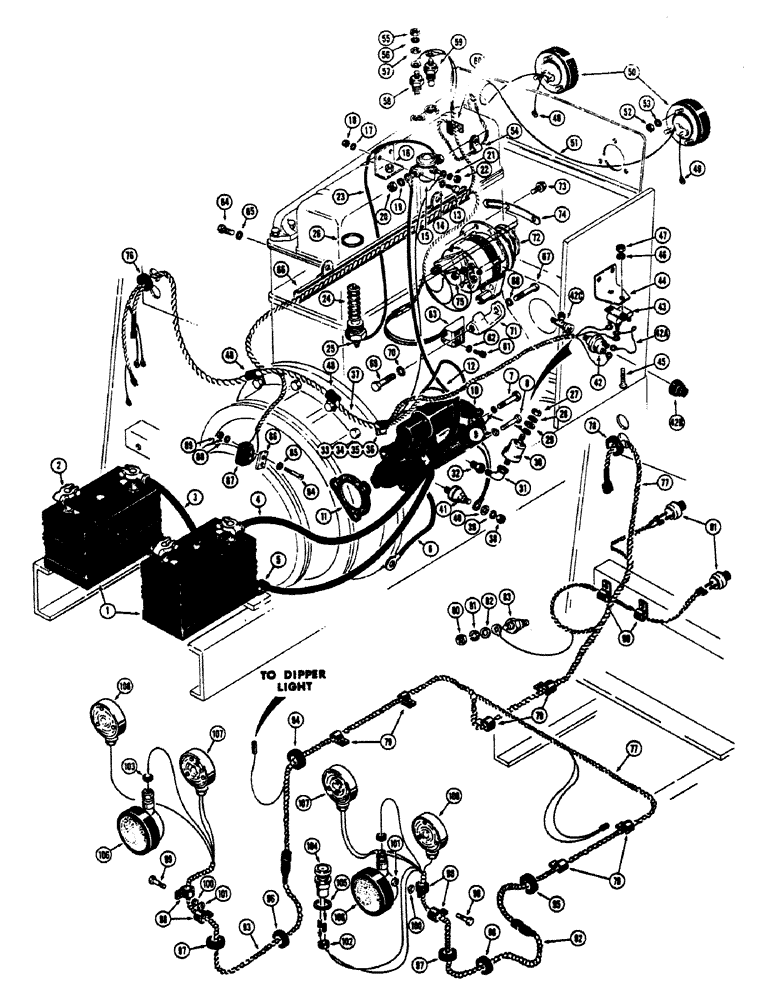 Схема запчастей Case 680CK - (038) - ELECTRICAL SYSTEM (55) - ELECTRICAL SYSTEMS