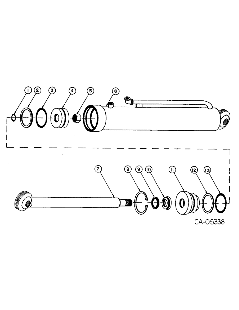 Схема запчастей Case 4130 - (10-06) - HYDRAULICS, TILT CYLINDER (07) - HYDRAULICS