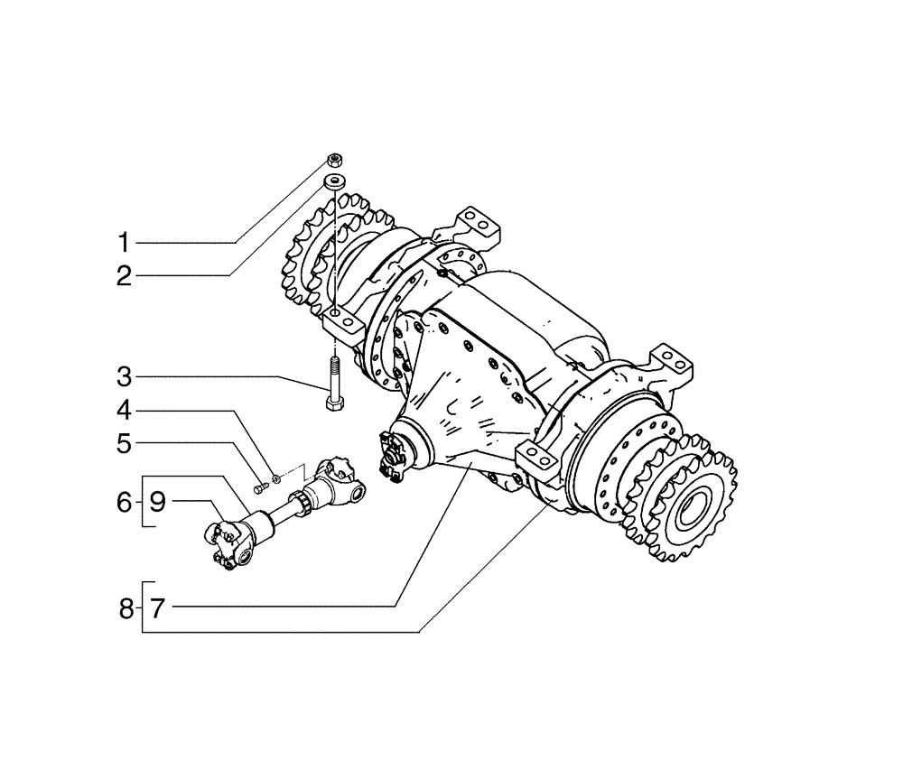 Схема запчастей Case 865B - (06-07[02]) - REAR AXLE (06) - POWER TRAIN