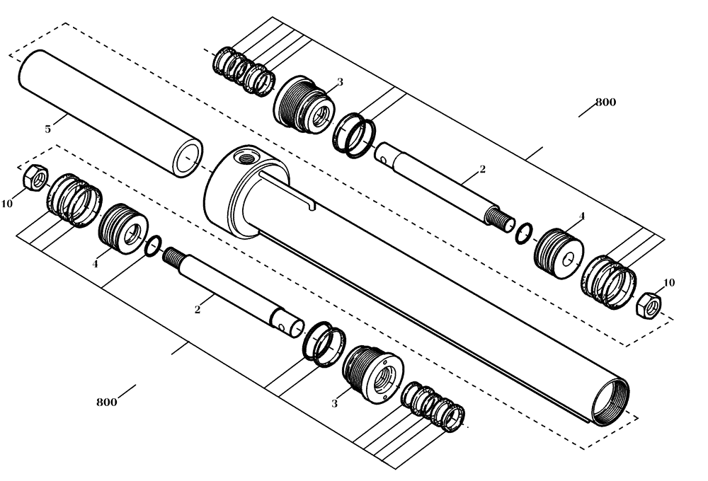 Схема запчастей Case 221D - (24.320[002]) - CYLINDER QUICK - HITCH (S/N 581117-UP) (35) - HYDRAULIC SYSTEMS