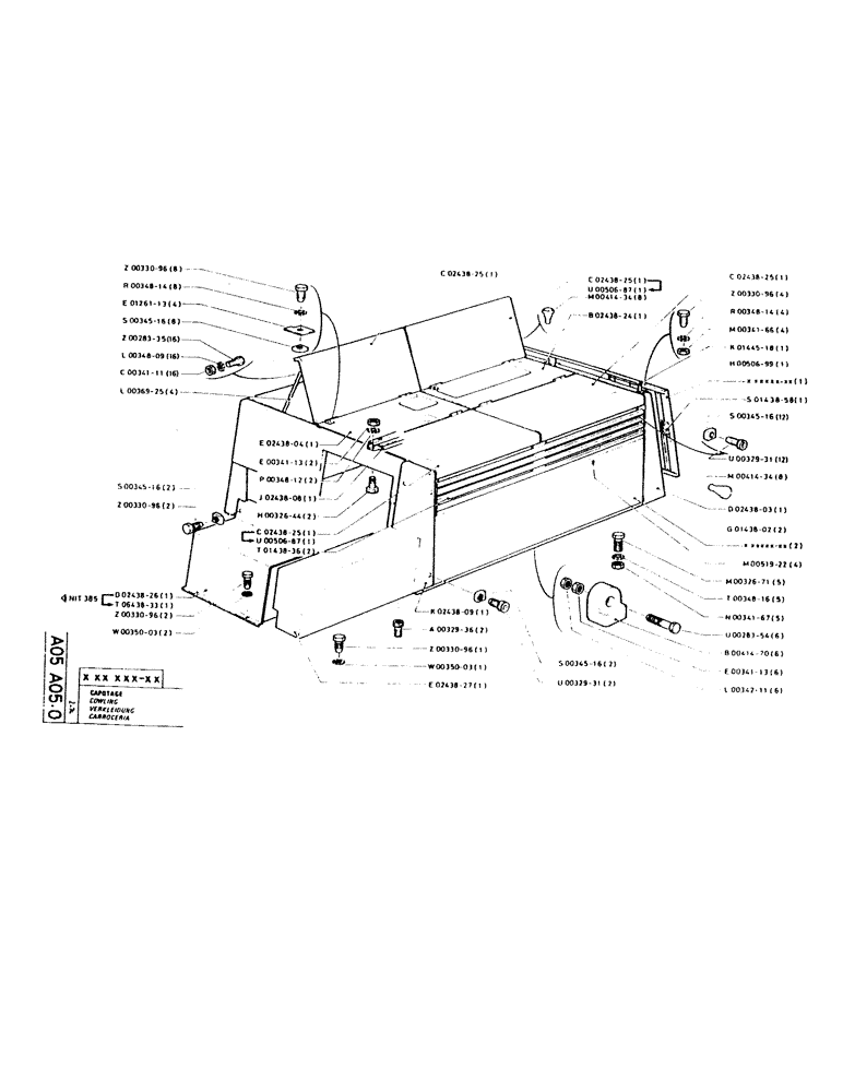 Схема запчастей Case GCK120 - (090) - COWLING 