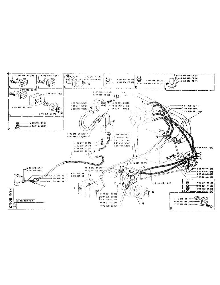 Схема запчастей Case 75P - (066) - RESERVOIR-PUMP-VALVE BANK CIRCUIT (07) - HYDRAULIC SYSTEM