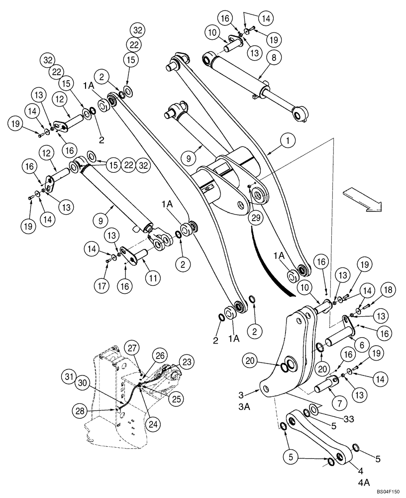 Схема запчастей Case 521D - (09-05) - FRAME - LOADER LIFT (Z BAR LOADER) (09) - CHASSIS