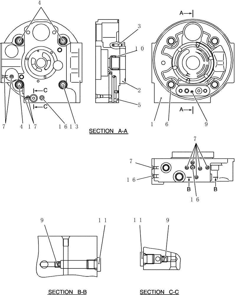 Схема запчастей Case CX50B - (HC404-03) - COVER ASSEMBLYY (35) - HYDRAULIC SYSTEMS