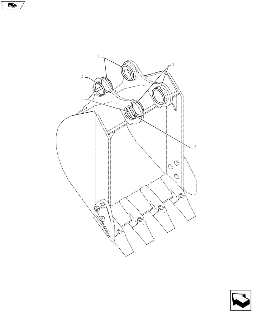 Схема запчастей Case CX55BMSR - (03-025[00]) - BUCKET INSTALL (84) - BOOMS, DIPPERS & BUCKETS