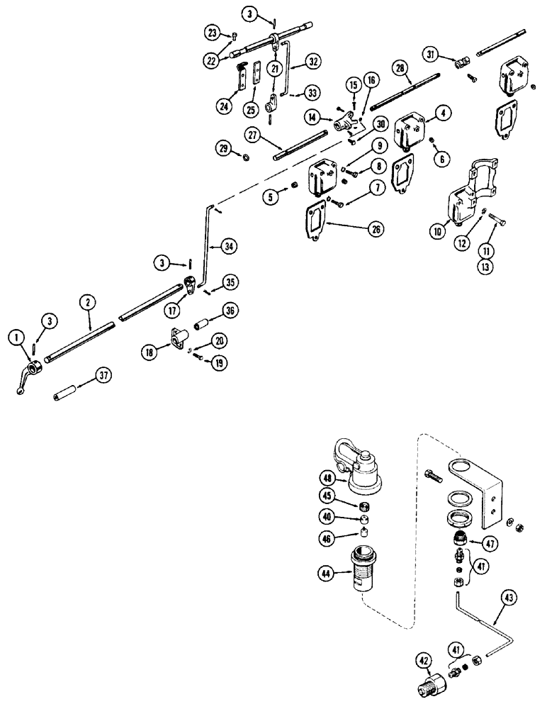 Схема запчастей Case W12 - (018) - DECOMPRESSOR, FUEL PRIMER (02) - ENGINE