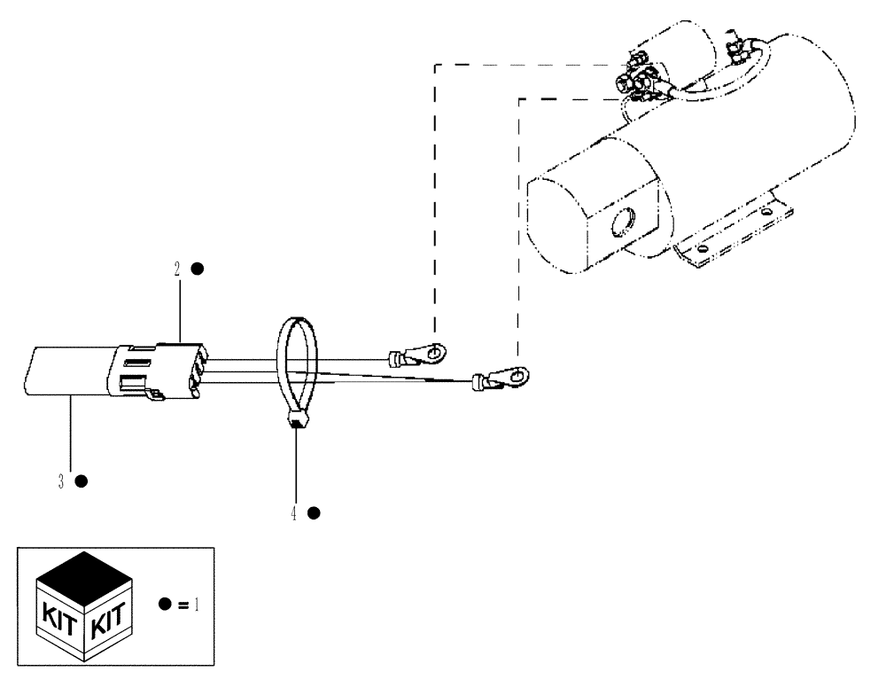 Схема запчастей Case 821E - (04-29) - KIT, AUX STEERING DIODE **EU ONLY** (04) - ELECTRICAL SYSTEMS