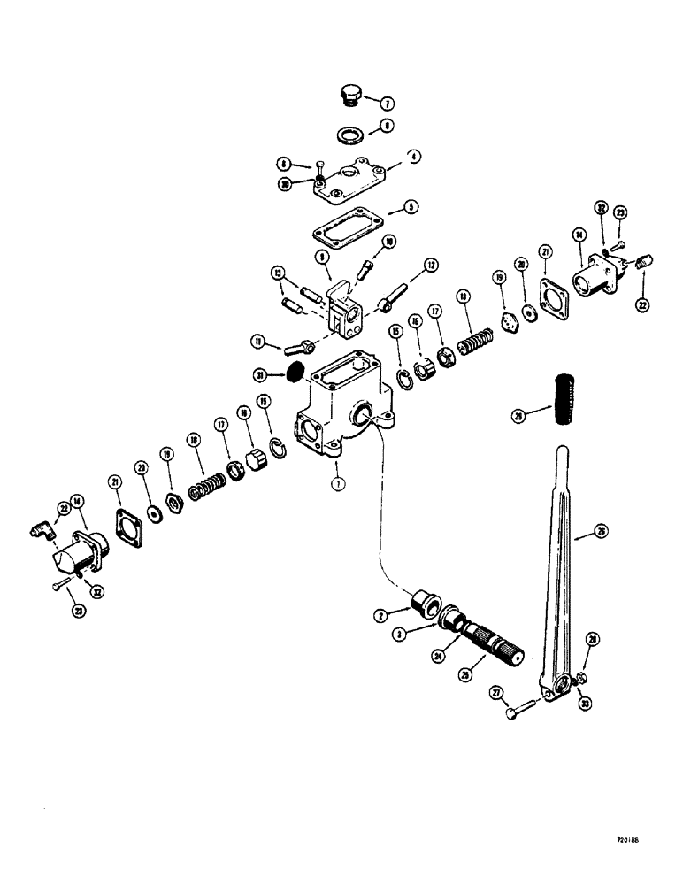 Схема запчастей Case 825 - (256) - RHINOMATIC WINCH, MASTER CONTROL (05) - UPPERSTRUCTURE CHASSIS