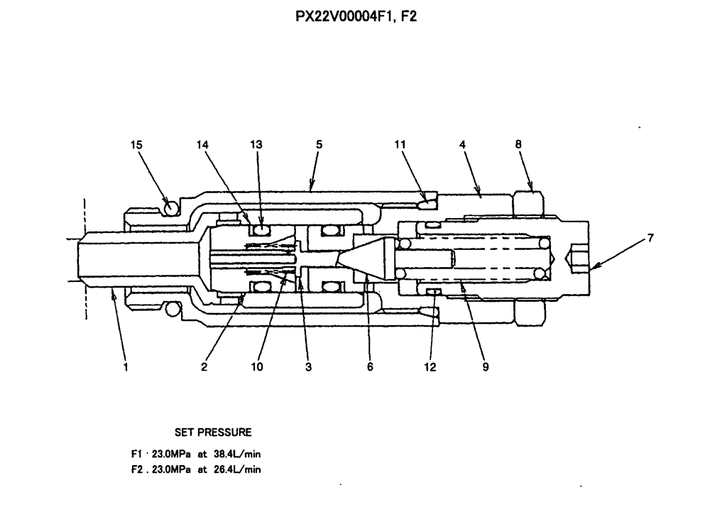 Схема запчастей Case CX36B - (HC028-01-1[01]) - VALVE ASSY, RELIEF (35) - HYDRAULIC SYSTEMS