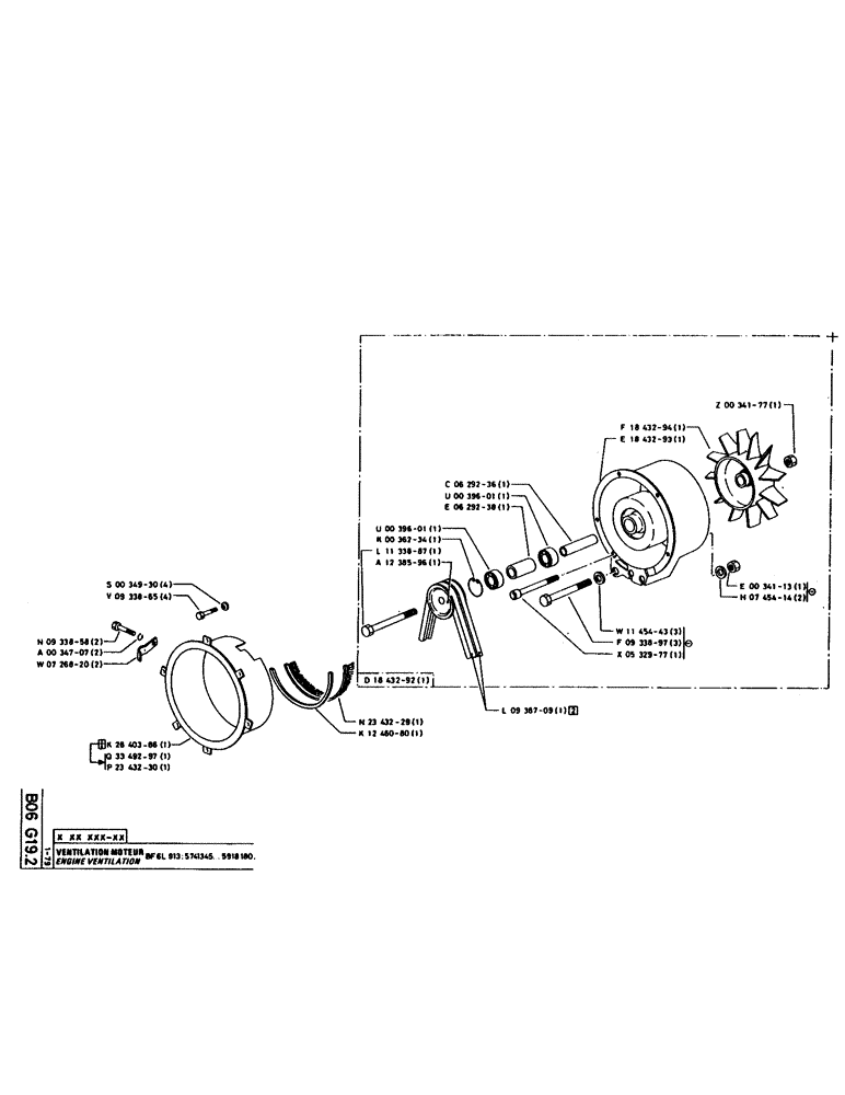 Схема запчастей Case 160CL - (070) - ENGINE VENTILATION (01) - ENGINE