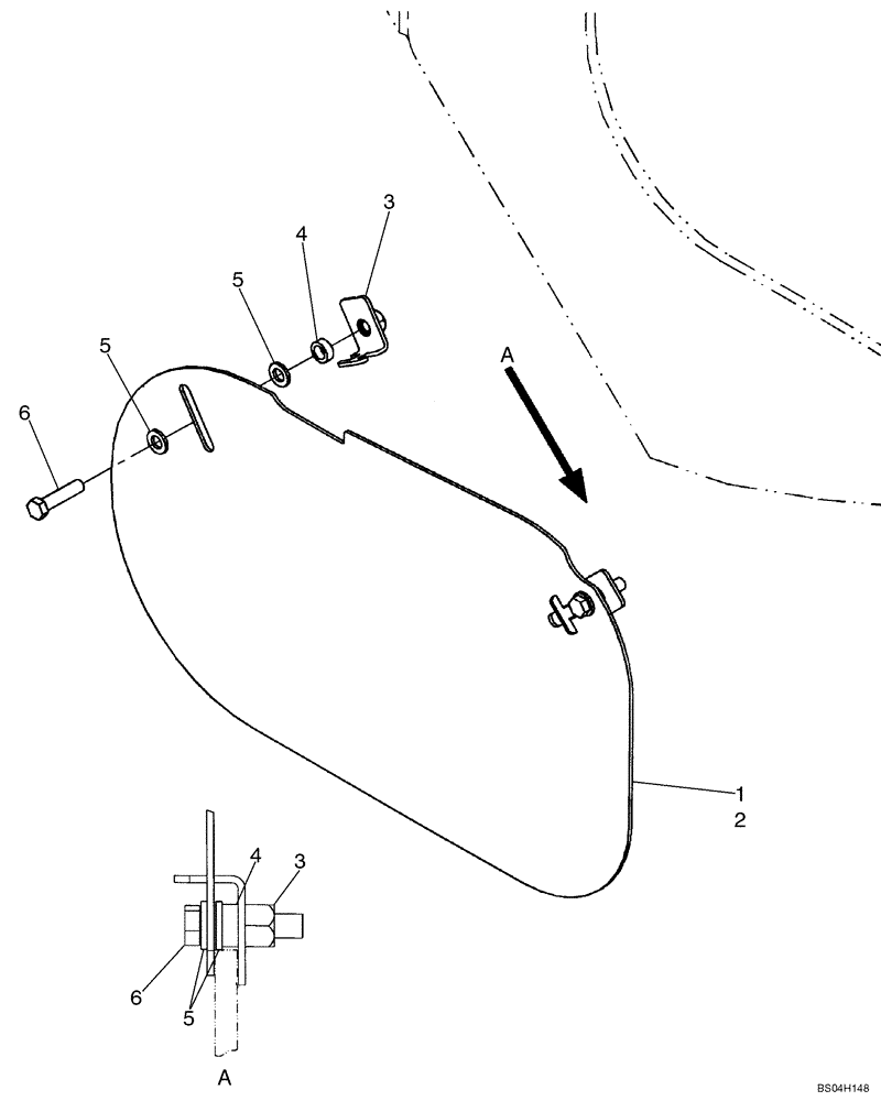 Схема запчастей Case 521D - (09-14) - FRAME, REAR - COVERS (09) - CHASSIS